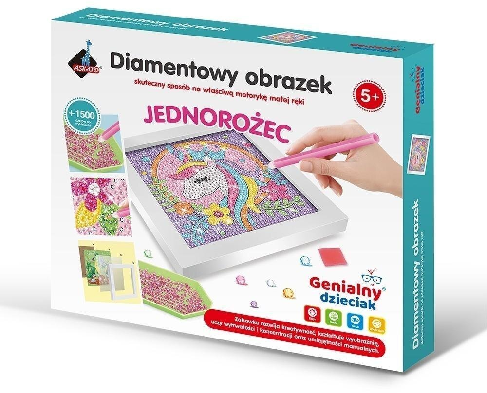 Haft diamentowy jednorożec
