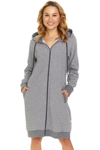 Szlafrok Doctor Nap SMZ.5246 dark grey - Szlafroki damskie - miniaturka - grafika 1