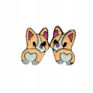 Biżuteria dla dzieci - KOLCZYKI NOWE WKRĘTKI PIESIO BIŻUTERIA DLA DZIEWCZYNKI - miniaturka - grafika 1