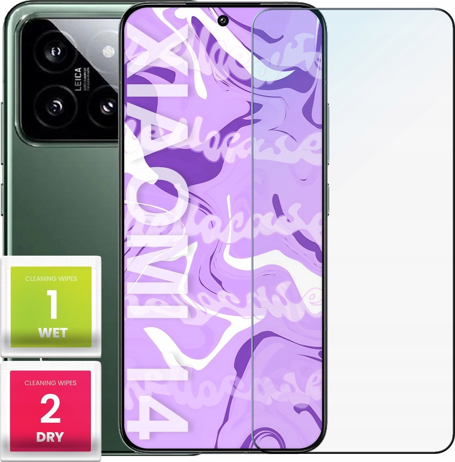 Hello Case Szkło Hartowane do Xiaomi 14 szybka 9H, płaskie 2.5D, ochronne, szybka