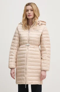 Calvin Klein kurtka damska kolor beżowy zimowa K20K208011 - Kurtki damskie - miniaturka - grafika 1