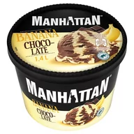 Lody i desery lodowe - Manhattan Lody bananowe i czekoladowe 1400 ml - miniaturka - grafika 1
