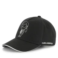Czapki dla dzieci - Czapka z daszkiem KARL LAGERFELD Z30396 Czarny - miniaturka - grafika 1