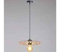 Lampy sufitowe - Żyrandol na lince FALCO 1xE27/60W/230V śr. 30 cm beżowy - miniaturka - grafika 1