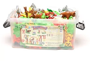 Zwierzątka LinkaZoo 108 el klocki edukacyjne - Klocki - miniaturka - grafika 2