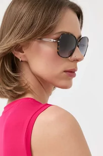 BOSS okulary przeciwsłoneczne damskie kolor brązowy - Boss - Okulary przeciwsłoneczne - miniaturka - grafika 1