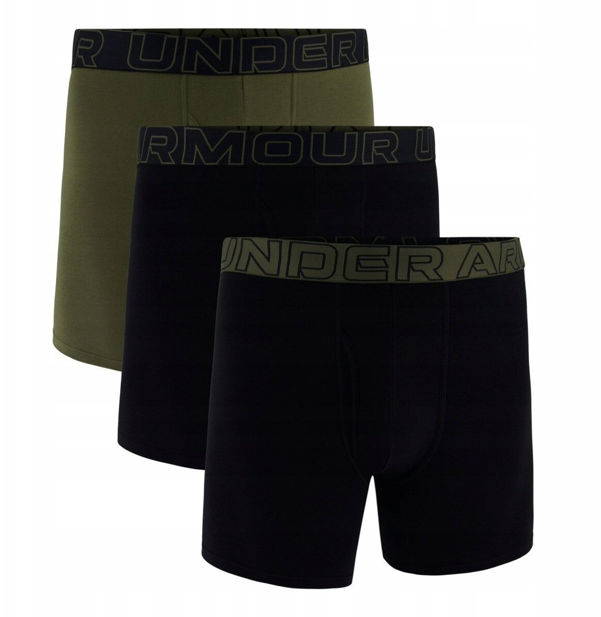 Under Armour Bokserki męskie UNDER ARMOUR khaki - 3 PAK Performance S