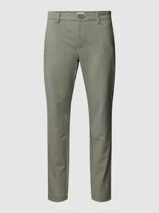 Spodnie materiałowe o kroju slim fit z efektem melanżu model ‘MARK’ - Spodnie męskie - miniaturka - grafika 1