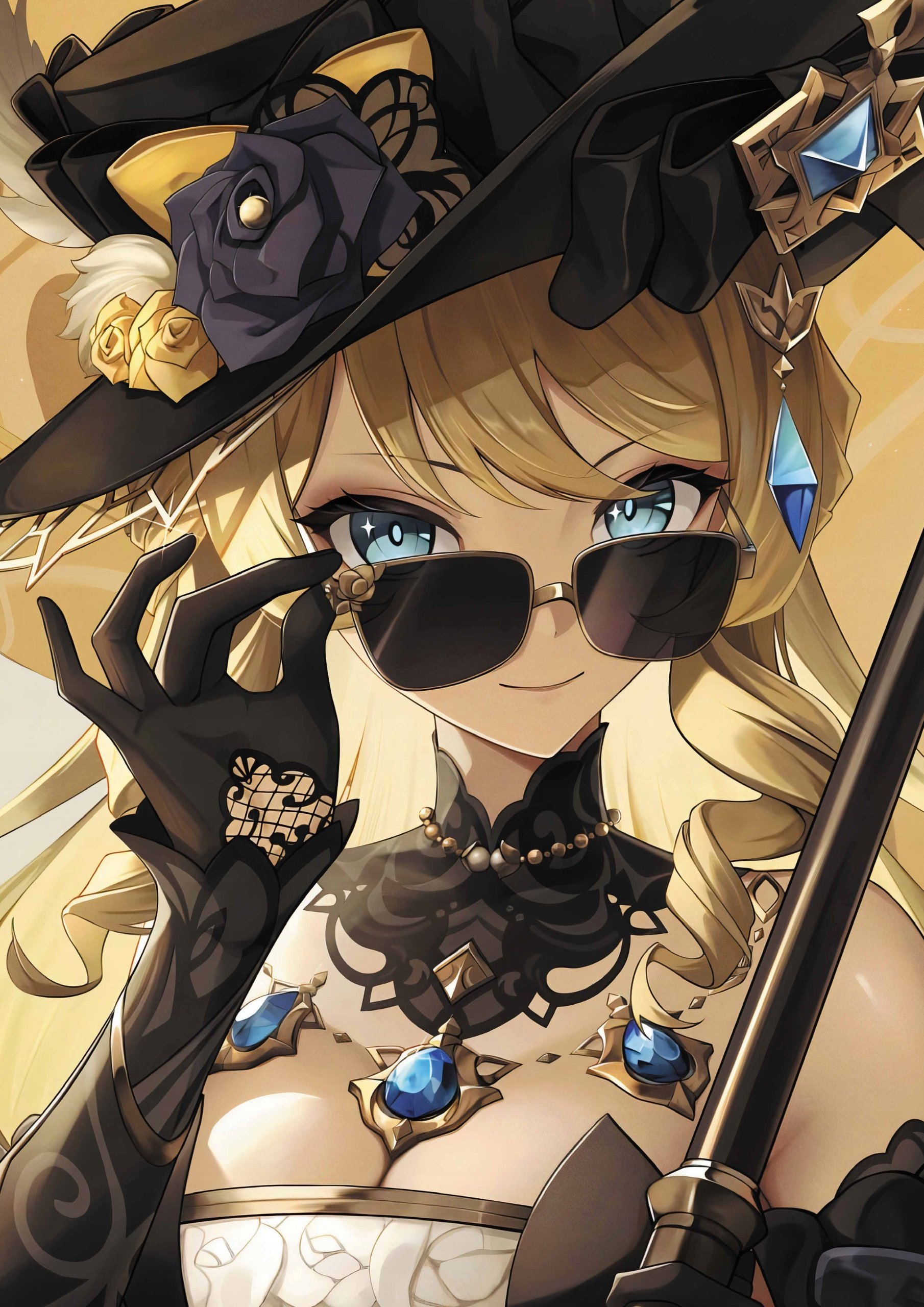 Plakat A3 Genshin Impact Anime Gra Navia Caspar