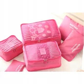 Akcesoria podróżnicze - organizer 6elem wz2 jasny róż - miniaturka - grafika 1