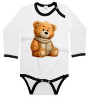 Body dla niemowląt - Body dziecięce Misiek Pluszowy Pluszak W Szaliku Jesień Dzień Misia 74/80 - miniaturka - grafika 1