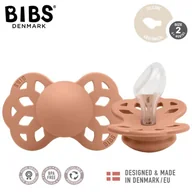 Smoczki uspokajające - BIBS INFINITY ANATOMICAL PEACH M Smoczek ortodontyczny silikonowy - miniaturka - grafika 1