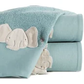 Okrycia kąpielowe dla dzieci - Ręcznik z kapturem EUROFIRANY Baby 50 x 90 cm Niebieski - miniaturka - grafika 1