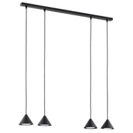 Lampy sufitowe - Elit lampa wisząca 4xGX54 czarna 1330/4 - miniaturka - grafika 1