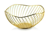 Kosze na owoce - Koszyk dekoracyjny Cedric Gold Wire - miniaturka - grafika 1