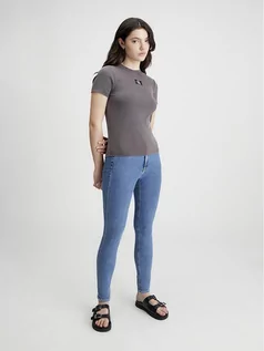Spodenki damskie - Calvin Klein Dżinsy - Skinny fit - w kolorze błękitnym - grafika 1