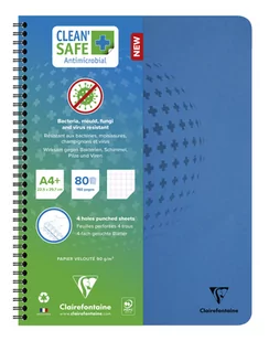 Kołozeszyt Clean Safe A4+ 80 kartek w kratkę 5x5mm - Notesy i bloczki - miniaturka - grafika 1