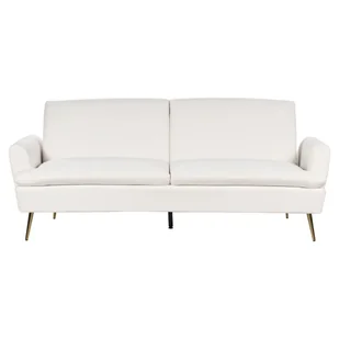 Sofa rozkładana VETTRE Złamana biel Welur Lumarko! - Sofy i kanapy - miniaturka - grafika 1
