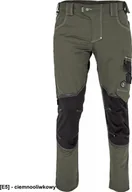 Odzież robocza - CERVA NEURUM CLASSIC spodnie - męskie spodnie robocze, 6 kieszeni, elastyczny materiał Trifibetex, odblaski - ciemnooliwkowy 46 - miniaturka - grafika 1