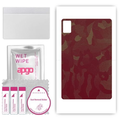 folia naklejka skórka strukturalna na TYŁ do HTC 101 Plus - Moro Camo Bordowy - apgo SKINS