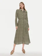 Sukienki - Vero Moda Sukienka koszulowa Ilisa 10306597 Brązowy Regular Fit - miniaturka - grafika 1