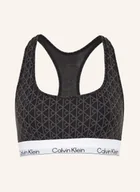 Biustonosze - Calvin Klein Biustonosz Bustier Icon Cotton Modal grau - miniaturka - grafika 1