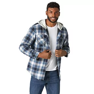Wrangler Męska koszula męska z długim rękawem pikowanym obszyciem flanelowym z guzikami - Koszule męskie - miniaturka - grafika 1