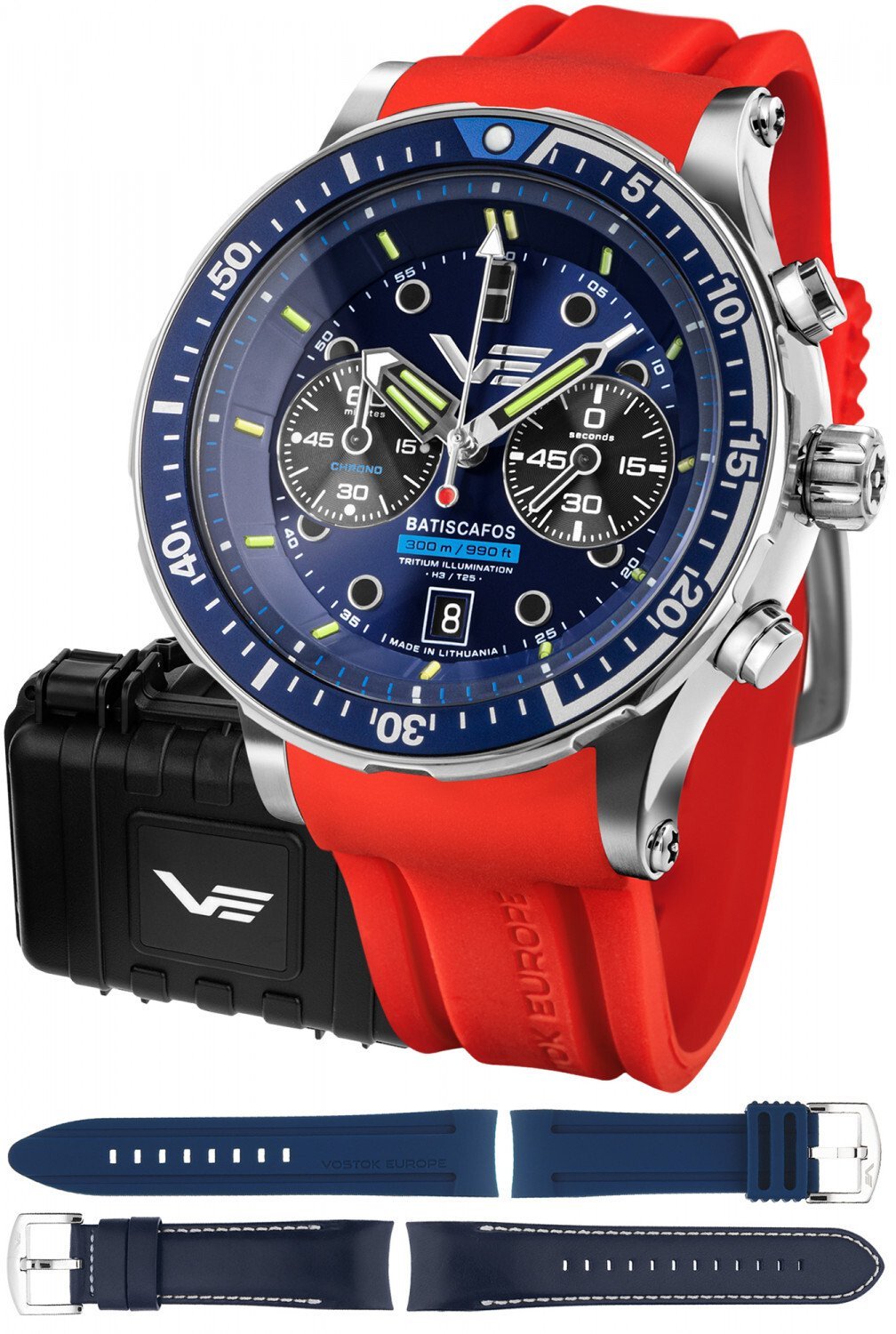 Zegarek Vostok Europe Zegarek męski Vostok Europe 6S21-511A772SR czerwony