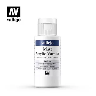 Vallejo Permanent Mat Varnish 60 ml. Lakier matowy permanentny Vallejo 26518 - Kolejki i akcesoria - miniaturka - grafika 1