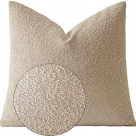 Poszewki na poduszki - Poszewka Na Poduszke 45X45 Dekoracyjna Boho Ozdobna Na Jaski Beżowa Biala - miniaturka - grafika 1
