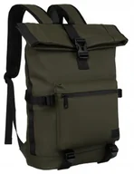 Plecaki - Przestronny, wodoodporny plecak sportowy w kolorze zielonym z zewnętrzną kieszenią - Peterson - miniaturka - grafika 1