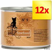 Mokra karma dla kotów - Zestaw Catz Finefood w puszce, 12 x 200 g - Łosoś z drobiem - miniaturka - grafika 1