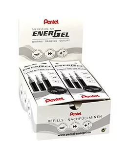 Pentel LRN5-3A Wkład uzupełniający do długopisów żelowych EnerGel 0,5 kulki = 0,25 mm grubość kreski, końcówka igły, opakowanie = 12 x 3 sztuki, czarny - Długopisy - miniaturka - grafika 1