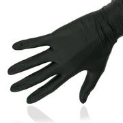 Rękawiczki jednorazowe - Essenti Care Rękawiczki Nitrylowe manicure BLACK - CZARNE XL 5908212621875 - miniaturka - grafika 1