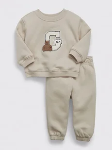 GAP 2-częściowy zestaw w kolorze beżowym - Bluzy i sweterki niemowlęce - miniaturka - grafika 1