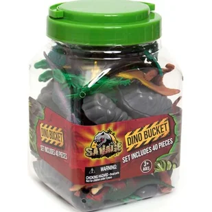 Zestaw figurek BOLEY Dinozaury w pojemniku (40 szt.) - Figurki dla dzieci - miniaturka - grafika 1