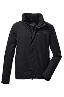 Killtec Męska kurtka funkcyjna z zwijanym kapturem, pakowana KOS 26 MN JCKT, czarna, M, 38288-000 - Kurtki męskie - miniaturka - grafika 1