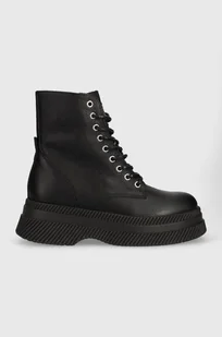 Steve Madden workery skórzane Gaja damskie kolor czarny na platformie SM11002672 - Botki damskie - miniaturka - grafika 1