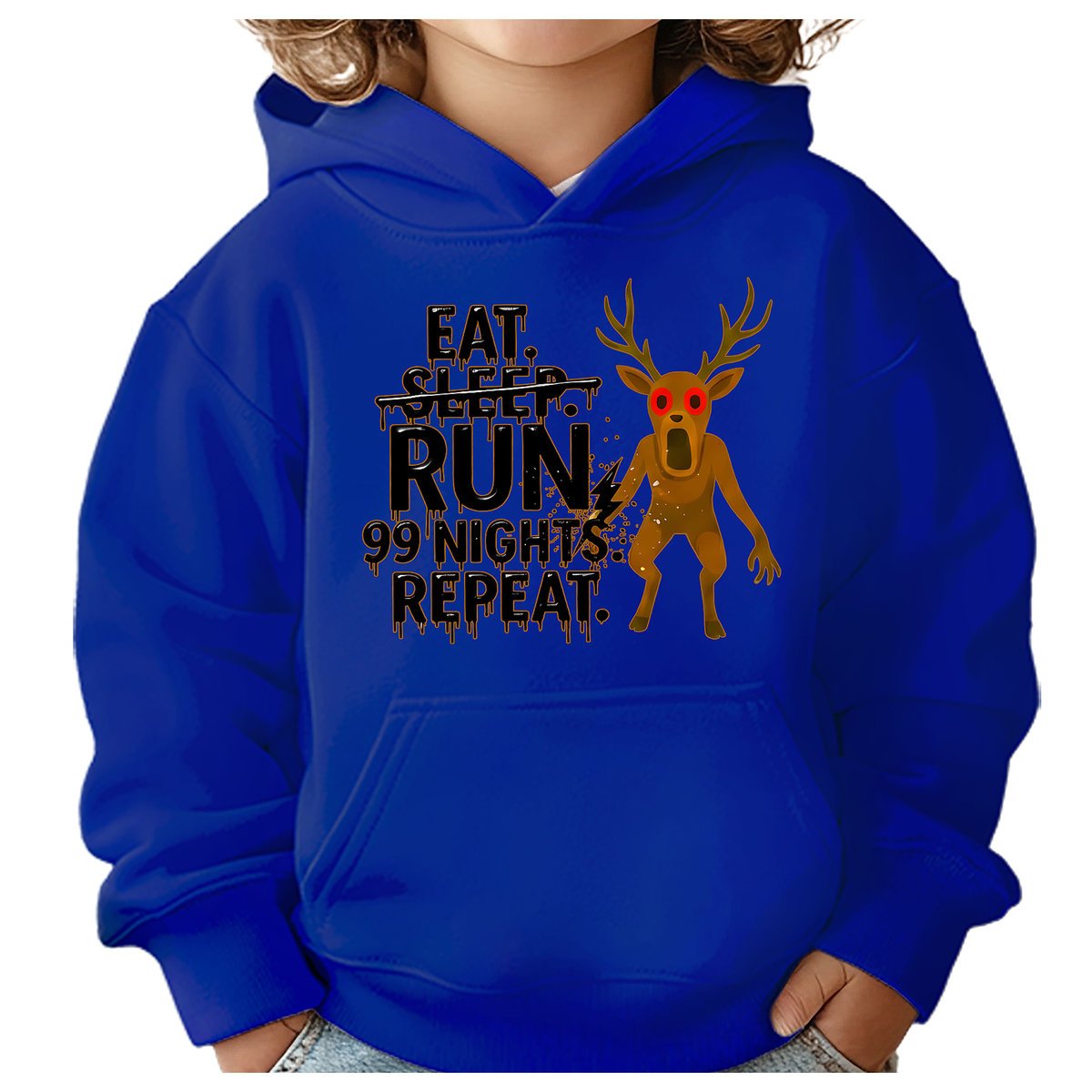 BLUZA DZIECIĘCA Z KAPTUREM 99 NOCY W LESIE ROBLOX 110-116 PREZENT