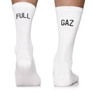 Skarpetki męskie - Skarpety rowerowe, kolarskie Todo Cycling Pro FULL GAZ, termoaktywne, szosowe, sportowe, białe, 35-38 - miniaturka - grafika 1