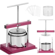Inne urządzenia gastronomiczne - Prasa do owoców - stal nierdzewna/żelazo - 3 l - w tym 5 worków filtracyjnych - Royal Catering RCWP-3LB - miniaturka - grafika 1