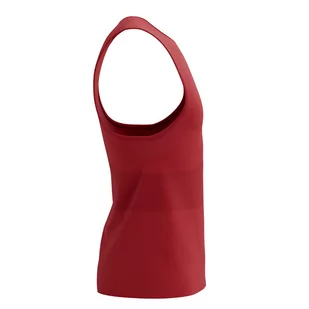 COMPRESSPORT Koszulka biegowa PRO RACING SINGLET samba red - Bielizna sportowa męska - miniaturka - grafika 3