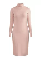Sukienki - Jalene Damska sukienka z dzianiny Maxi 81133403, brudny róż, M/L, brudny róż, M-L - miniaturka - grafika 1