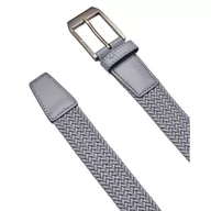Paski - Męski pasek Under Armour M Braided Golf Belt - szary - UNDER ARMOUR - miniaturka - grafika 1