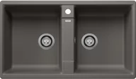 Zlewozmywaki - Zlewozmywak granitowy BLANCO Zia 9 Silgranit Wulkaniczny szary 527393 - miniaturka - grafika 1