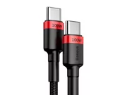 Kable - Kabel 2m Baseus Cafule USB-C Quick Charge 3.0 PD 2.0 100W 5A Czerwony - miniaturka - grafika 2