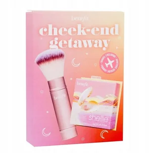 Benefit Cheek-End Getaway zestaw miękki róż w pudrze 6g + wielozadaniowy pędzel do makijażu - Pędzle do makijażu - miniaturka - grafika 1