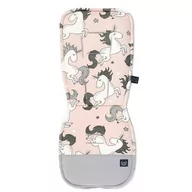 Akcesoria do wózków - La Millou, Wkładka do wózka, Stroller Pad, Organic Jersey, Unicorn Sugar Bebe, Dark Grey - miniaturka - grafika 1