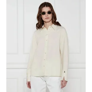 Patrizia Pepe Koszula Relaxed fit z dodatkiem lnu - Koszule damskie - miniaturka - grafika 1