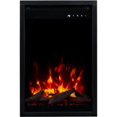 Kominki elektryczne - Wkład elektryczny AFLAMO 3D do kominka elektrycznego - ogień premium - do zabudowy - 40x60x20 cm - dekoracyjny kominek LED z grzaniem 750/1500 W - miniaturka - grafika 1